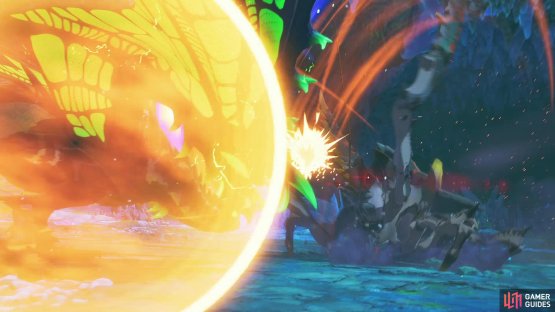 Let the Invasive Shogun Ceanataur land two &ldquo;Invasive Iron Slash&rdquo; attacks on a target protected with &ldquo;Defensive Ditty&rdquo; and Armorskin and the fight will end.