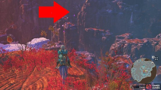 Climb the Lookout Point in the Glacial Caps region and loot north, northwest to spot the entrance to the Invasive Khezu’s den - you’ll need to island hop to get there!