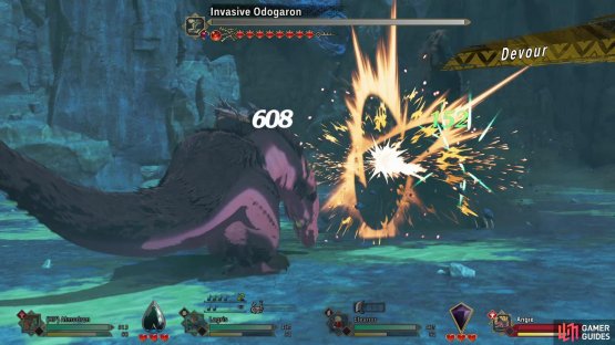 You will have to eat two likely lethal attacks at the start of the fight - “Devour”,