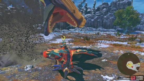 then stand on the pit that the Exotic Nibelsnarf will try to dive into!