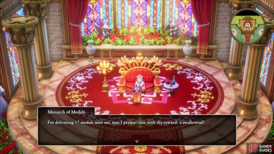 and inside you&rsquo;ll find the Monarch of Medals, who will give you rewards in exchange for Mini Medals!