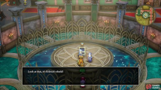 Loot a blue chest to in Cannock Castle - 1F to obtain Erdricks&rsquo; Shield,