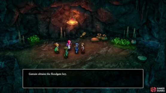 Get the Floodgate Key from Roge - one of Elmoo&rsquo;s friends,