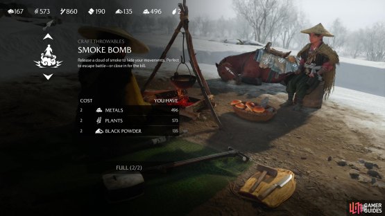 and you can always loot or craft more.