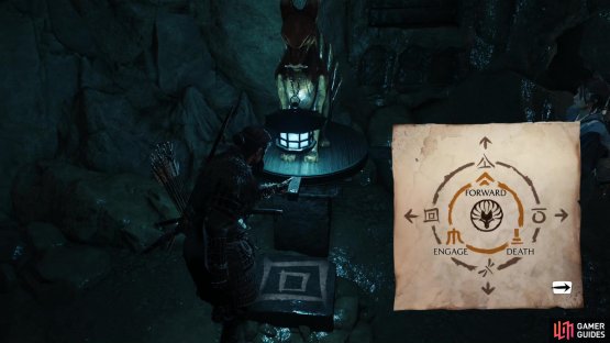 Light the lanterns and the cast light will reveal symbols.