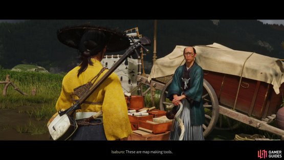 You can also find Isaburo the Cartographer at what passes for civilization in Ezo,