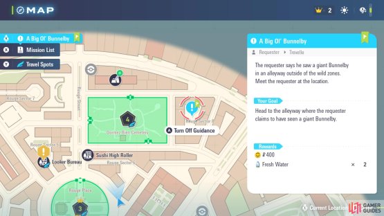Head to the small alleyway in Rogue Sector 8 to find the Giant Bunnelby