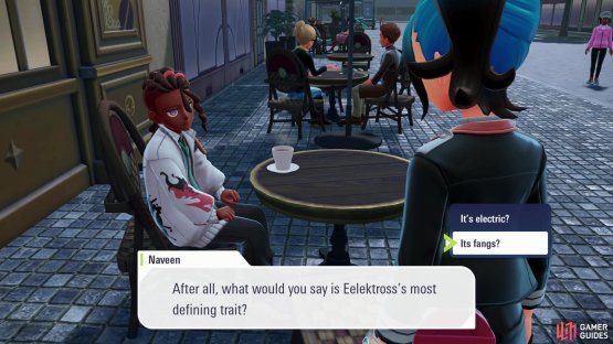 Respond with &ldquo;It&rsquo;s Fangs?&rdquo; to Naveen&rsquo;s question