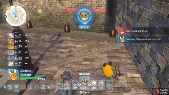 Ta-da! We caught Eevee!