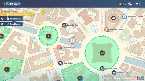 On the map