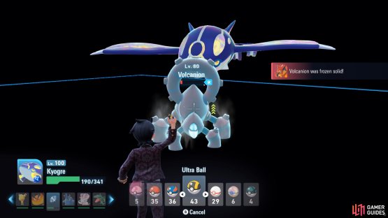 Even the Steam Pok&eacute;mon can be frozen!