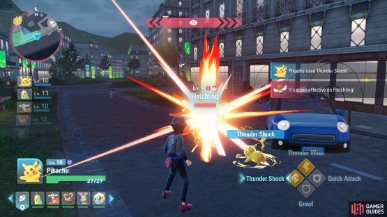Deplete Fletchlings health with Electric-based moves