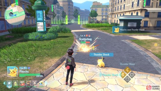 Deplete Scatterbugs Health with Fire, Flying or Rock-based moves
