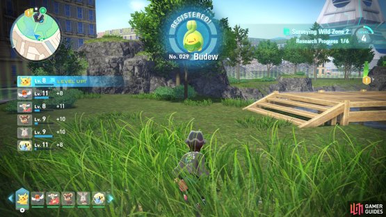 and sneak up on the Budew to capture it!