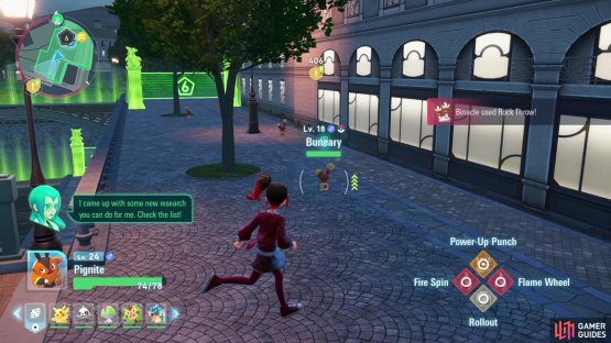 Deplete Buneary&rsquo;s health with Fighting-based moves
