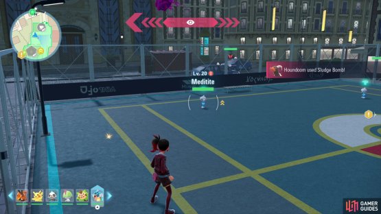Deplete Meditite with Flying, Psychic, Fairy, Bug, Ghost or Dark-based moves