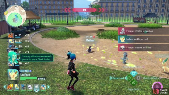 Deplete Drillbur&rsquo;s Health with Water, Grass or Ice-based moves