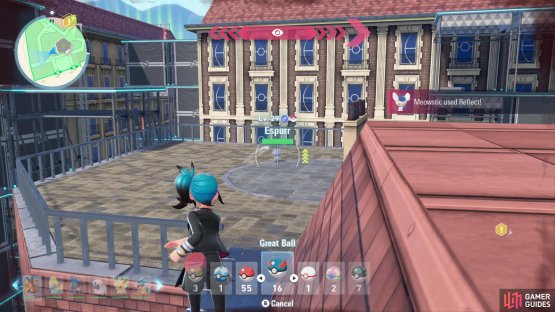 Deplete Espurr&rsquo;s Health with  Bug, Ghost or Dark-based moves