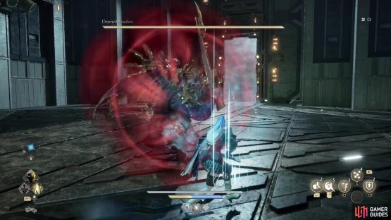 The charge maneuver can be quite annoying, especially since he likes using it when you heal.