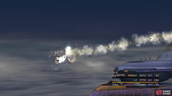 Cid will fire a volley of missiles up to three times if far away
