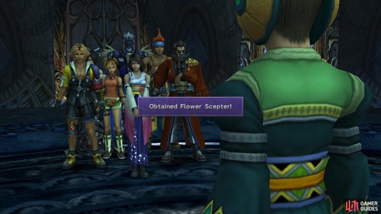 Defeating Bahamut will earn you the Flower Scepter