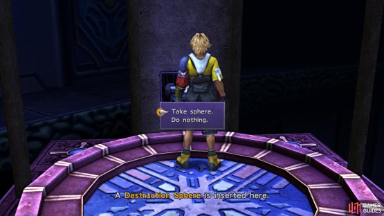 allowing access to the Destruction Sphere