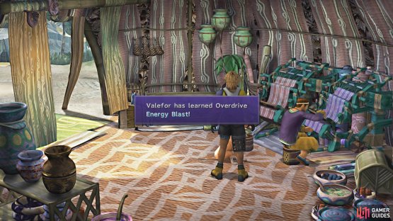 Check with the dog in another tent to get Valefor&rsquo;s second Overdrive