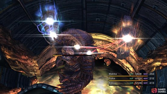 Power Wave both heals and charges up Braska&rsquo;s Final Aeon