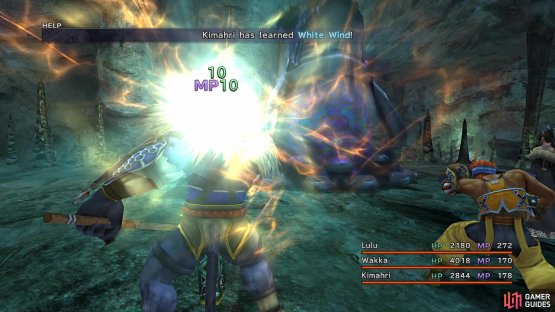 Kimahri can learn White Wind from the Dark Flan