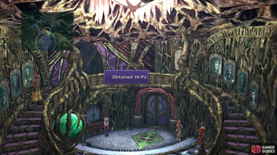 There is a chest hidden at the top of the staircase inside the manor