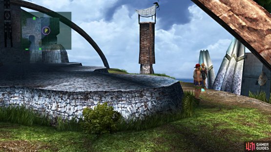 The sphere in Besaid is to the right of the temple