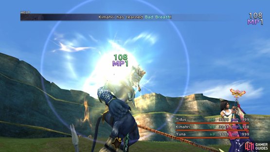 Using Lancet allows Kimahri to learn some abilities from enemies
