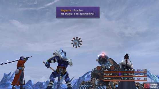 The Negator will seal all magic and Aeons