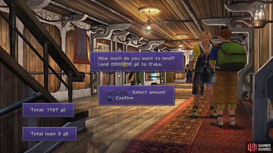 You can donate some gil to O&rsquo;aka, if you have some to spare
