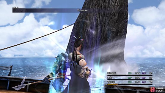 Only ranged attacks can hit Sin&rsquo;s fin