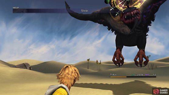 Using Slow on the Zu at the beginning makes the battle a lot easier