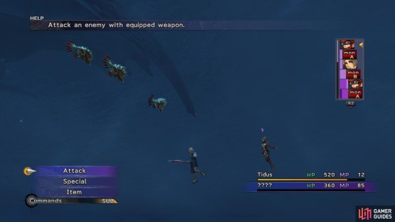 You can get into random encounters with Piranhas while swimming down to the ruins