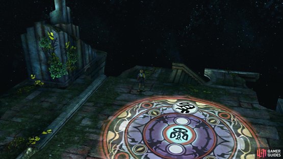 Go down these stairs in the back after the boss fight