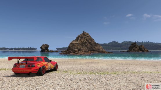 to find the Meoto Iwa Rock in the sea.