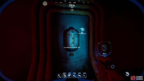 You can also find a Battery Terminal on the wall of the Old Habitat ruins.