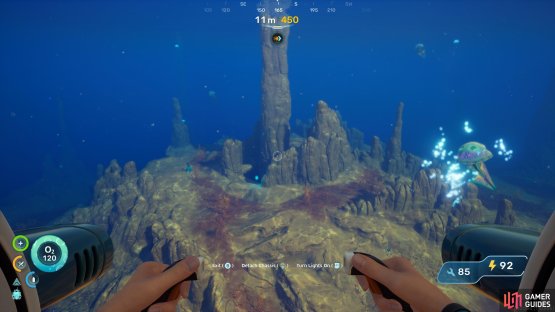 From the Lifepod, swim southeast until you find some spires.