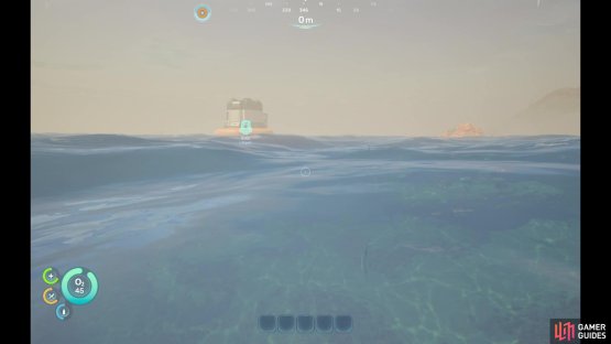 When you begin the game, your max oxygen will only be at 45 capacity.