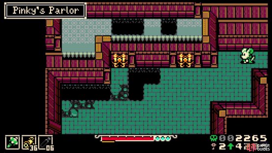 You can go to the right and find a back entrance, where you use the ladder to reach the ledge above with the Joule Box.