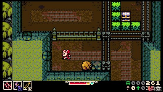 If you see cracks on walls or objects, hit them to destroy them and sometimes reveal hidden paths.