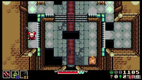 Just inside the entrance to the crypt, you can break the wall on the left side here.