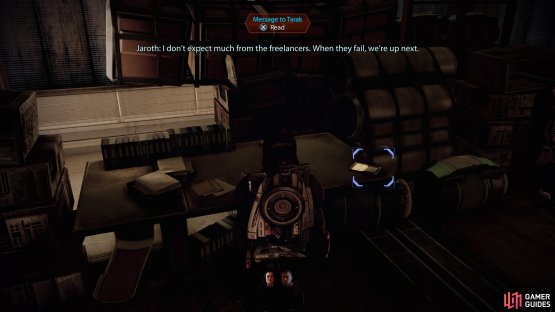 and then enter the first room on the right to find the Datapad.