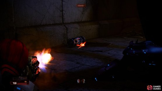 and when you locate a relic, destroy the bombs nearby.
