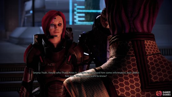 Talk to Seryna on Illium to start this mission,