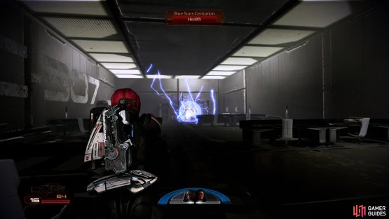 Veteran Blue Suns mercenaries often come with shields - Overload is an excellent counter.