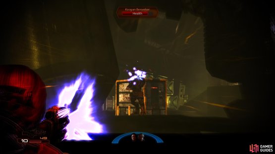 Fight through some krogan,
